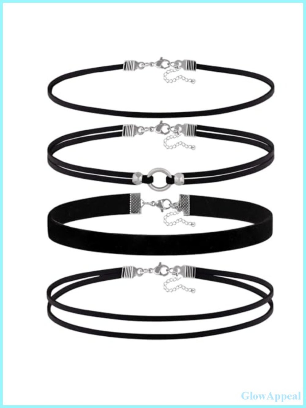 Velvet Lace Choker Necklace Set Adjustable Gothic Cosplay Party Jewelry for